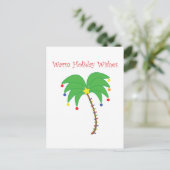 Het briefkaart van de Palm van de "warme Wensen (Staand voorkant)