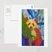 Het briefkaart van de Panda van de pop (Voorkant / Achterkant)