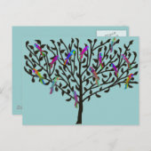 Het briefkaart van de papegaaiboom (Voorkant / Achterkant)