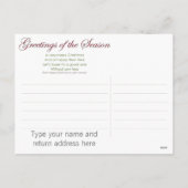 Het Briefkaart van de Peren van Kerstmis (Achterkant)