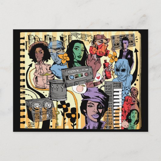 Het Briefkaart van de Perzik van Killa (Voorkant)