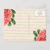 Het Briefkaart van de pioen van Italië van Bella (Achterkant)