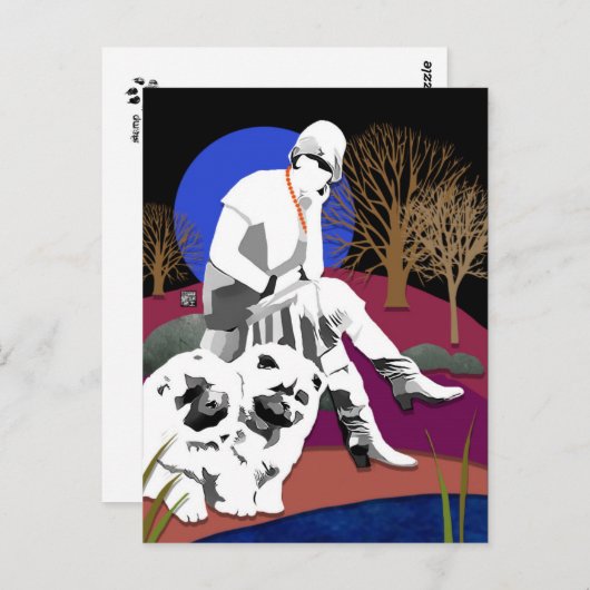 HET Briefkaart VAN DE PONDERENDE POOL (Voorkant / Achterkant)