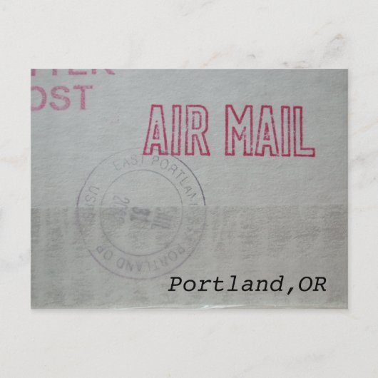 Het Briefkaart van de Post van de Lucht van (Voorkant)