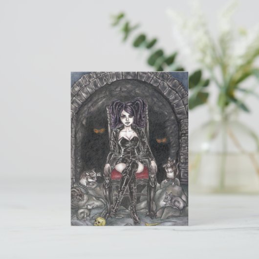 Het Briefkaart van de Rat Queen (Staand voorkant)