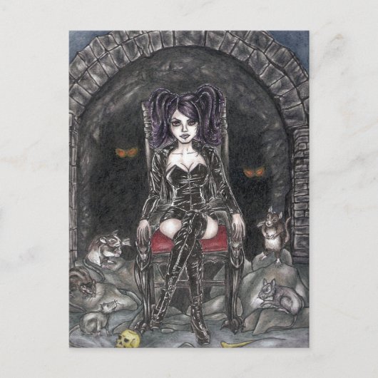 Het Briefkaart van de Rat Queen (Voorkant)