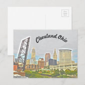 Het Briefkaart van de Riverview van de Curve van d (Voorkant / Achterkant)