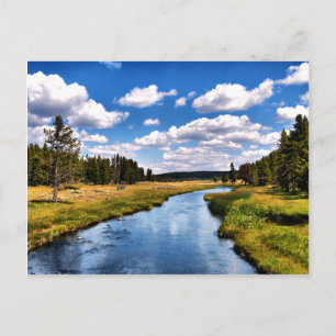 Het briefkaart van de rivier