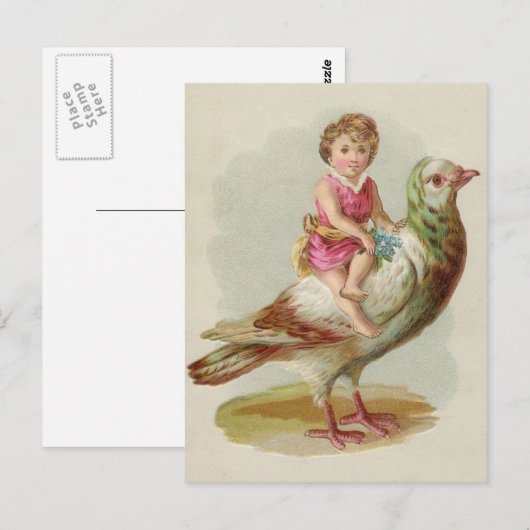 Het Briefkaart van de ruiter (Voorkant / Achterkant)