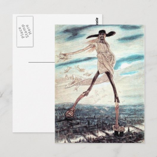 Het briefkaart van de satanische zusters (Voorkant / Achterkant)