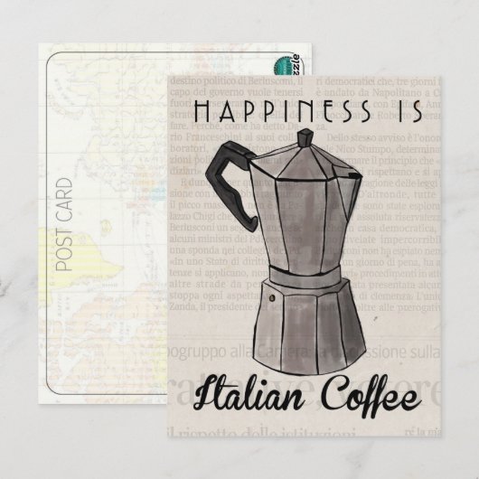 Het Briefkaart van de Schets van de reis: De (Voorkant / Achterkant)