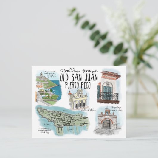 Het Briefkaart van de Schets van de reis: Het (Staand voorkant)