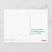 Het Briefkaart van de Sjabloon van de Rainbow (Achterkant)