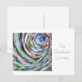 Het Briefkaart van de Sjabloon van de Rainbow