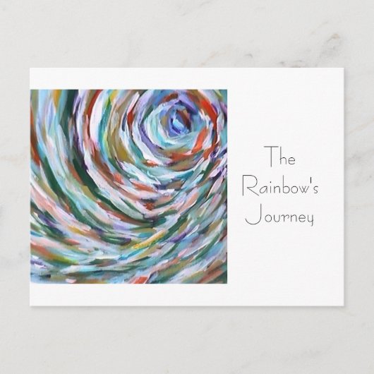 Het Briefkaart van de Sjabloon van de Rainbow (Voorkant)