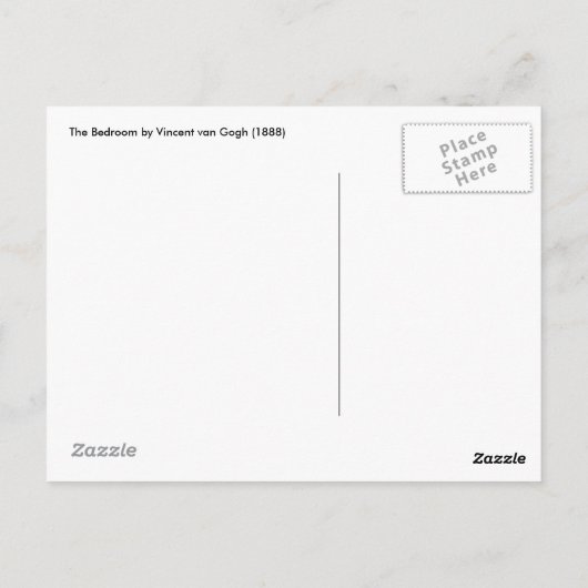 Het Briefkaart van de slaapkamer (Achterkant)