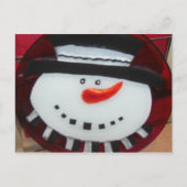 Het briefkaart van de SNEEUWMAN (Voorkant)