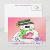 Het Briefkaart van de Sneeuwman van de (Voorkant / Achterkant)