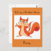 Het Briefkaart van de Speelgoedeekhoorn is duizeli (Voorkant / Achterkant)