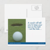 Het Briefkaart van de Sporten van het golf (Voorkant / Achterkant)