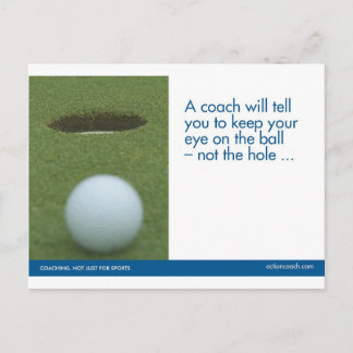 Het Briefkaart van de Sporten van het golf