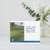 Het Briefkaart van de Sporten van het golf (Staand voorkant)