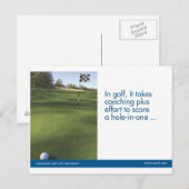 Het Briefkaart van de Sporten van het golf (Voorkant / Achterkant)