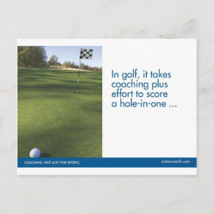Het Briefkaart van de Sporten van het golf
