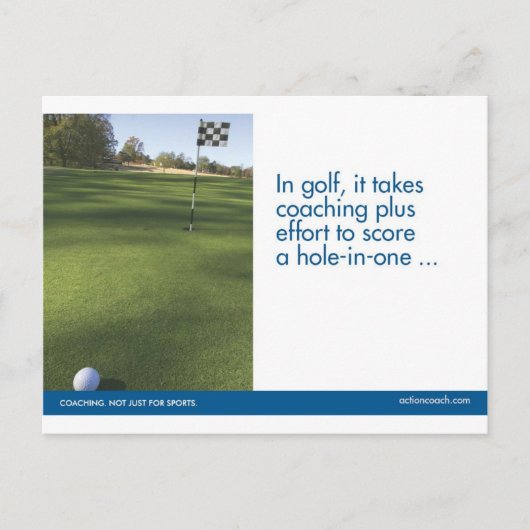 Het Briefkaart van de Sporten van het golf (Voorkant)