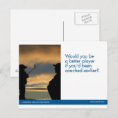 Het Briefkaart van de Sporten van het golf (Voorkant / Achterkant)