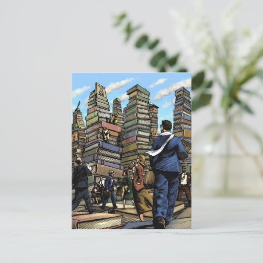 Het Briefkaart van de Stad van het boek (Staand voorkant)