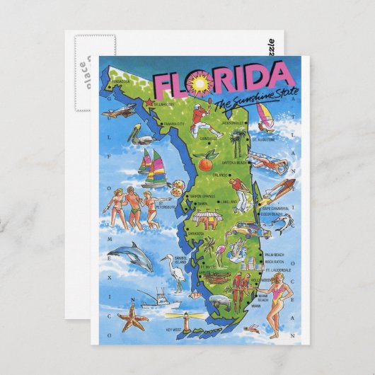 Het Briefkaart van de Sunshine State (Voorkant / Achterkant)