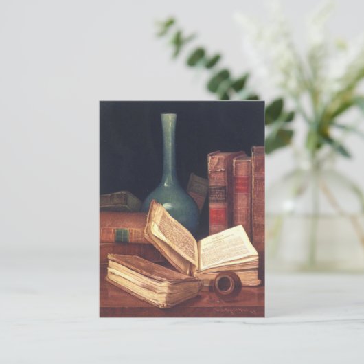 Het Briefkaart van de tafelschildering van de boek (Staand voorkant)