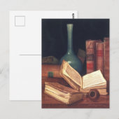 Het Briefkaart van de tafelschildering van de boek (Voorkant / Achterkant)