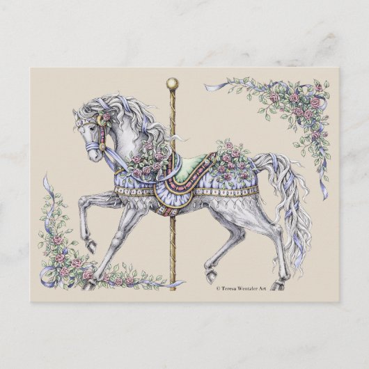 Het Briefkaart van de Tekening van het Paard van (Voorkant)