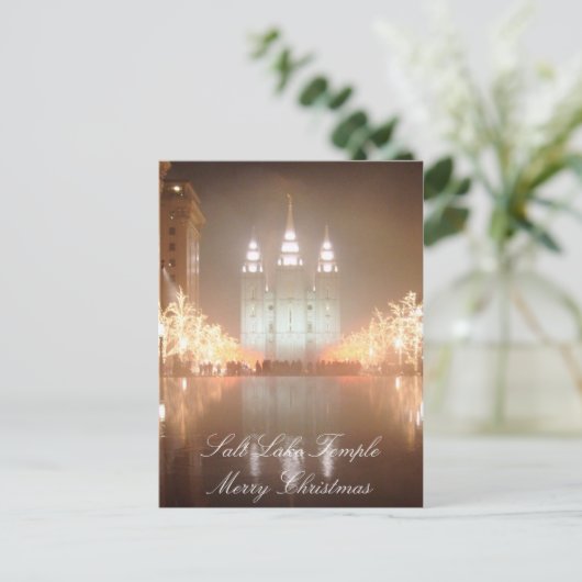 Het Briefkaart van de Tempel van Salt Lake (Staand voorkant)