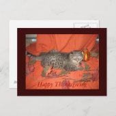 Het Briefkaart van de Thanksgiving (Voorkant / Achterkant)