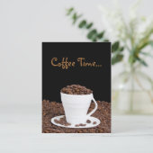 Het Briefkaart van de Tijd van de koffie (Staand voorkant)