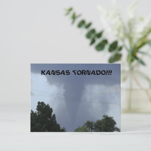 Het Briefkaart van de Tornado van Kansas (Staand voorkant)