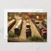 Het Briefkaart van de Trein van het speelgoed (Voorkant / Achterkant)