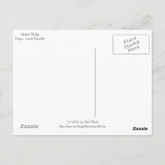 Het Briefkaart van de Tsjechische Republiek van (Achterkant)