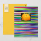 Het BRIEFKAART van de TULP van de Strepen van het (Voorkant / Achterkant)