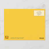 Het BRIEFKAART van de TULP van de Strepen van het (Achterkant)