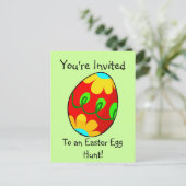 Het Briefkaart van de Uitnodiging van de Jacht van (Staand voorkant)