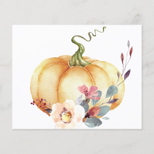 Het Briefkaart van de Uitnodiging van de Thanksgiv Flyer (Achterkant)