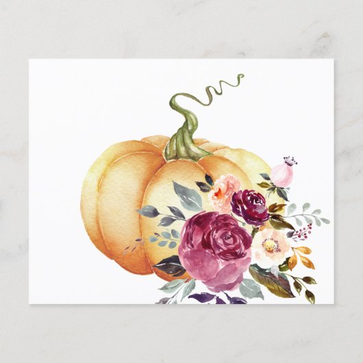 Het Briefkaart van de Uitnodiging van de Thanksgiv Flyer (Achterkant)