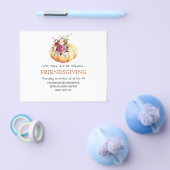 Het Briefkaart van de Uitnodiging van de Thanksgiv Flyer (Enkel)