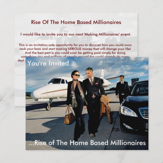 Het Briefkaart van de Uitnodiging van de vergaderi (Voorkant / Achterkant)