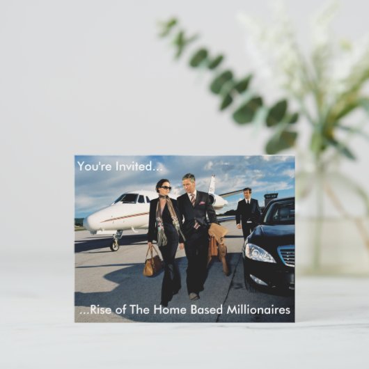 Het Briefkaart van de Uitnodiging van de vergaderi (Staand voorkant)