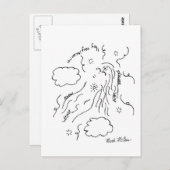 Het Briefkaart van de universele vrije Herfst (Voorkant / Achterkant)